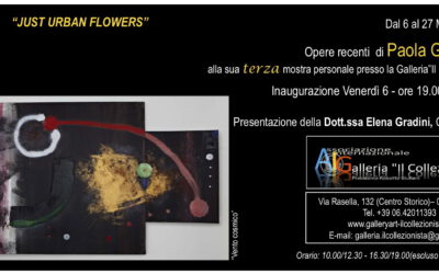 “Just Urban Flowers” – Mostra Personale di Paola Giordano